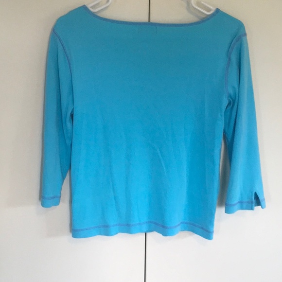 Sigrid Olsen SO blue top - Picture 2 of 5